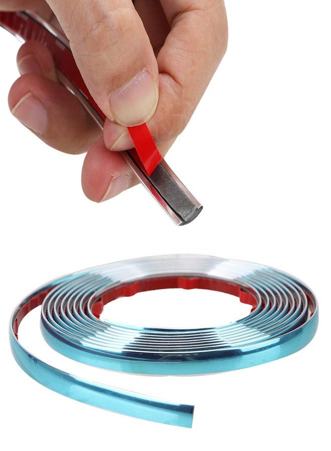 Car Elements 32Ft Automotive Chrome Trim Molding 1/2"(12mm) Universal Car Side Molding(Self Adhesive) UV Protected Decorative Scratch-Proof for RV Truck Motor Exterior Interior Door Window Bumper - Image 3